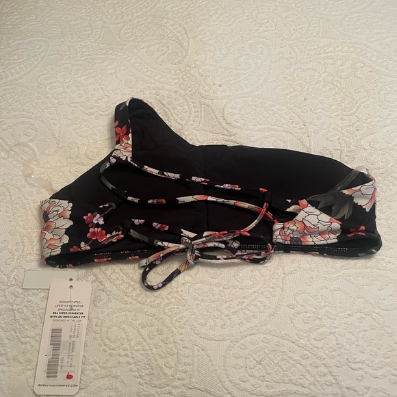 NWT Sunsets California one shoulder bikini top - Picture 2 of 3